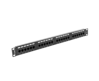 LANBERG Patch Panel 24 Port 1U Kat.5E czarny PPU5-1024-B - 457245 - zdjęcie 2